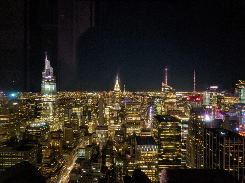 ニューヨークの街を見渡す展望台
