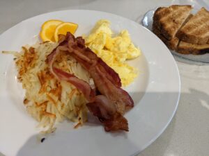 夫の朝食