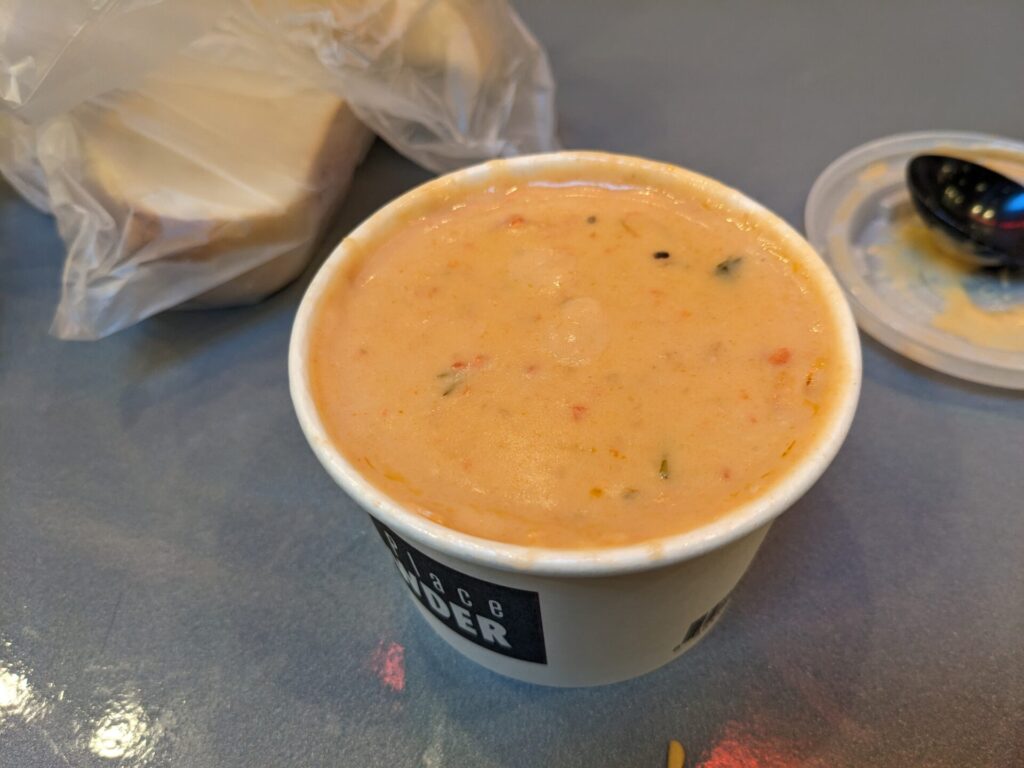 シーフードのクリームスープ