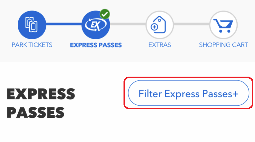 Filter Express Passes+